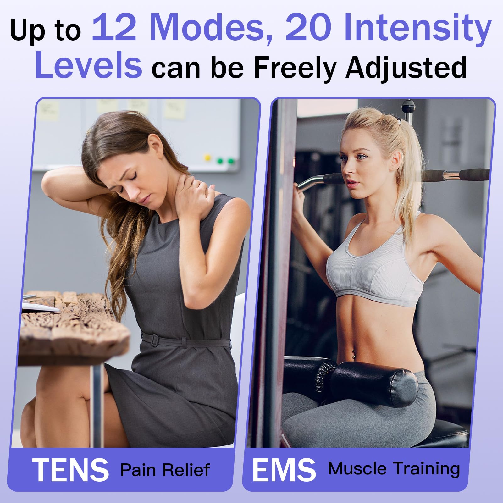 MASTOGO APP Wireless TENS Unit Muscle Stimulator 12 Modes for Pain Relief — Amazon image 3