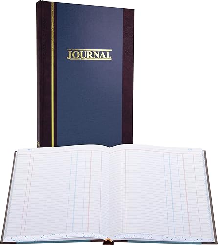 Miniatura 9 de Wilson Jones Libro de registros, 11.7 in x 7.7 in, rayado, 500 páginas, 35 líneas, S300 (WS300-5RA), azul
