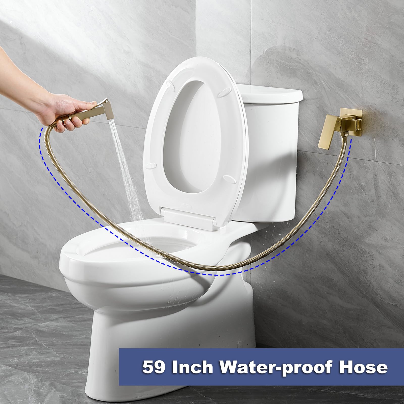 Wall Mounted Bidet Sprayer - Hot & Cold Water -4 Wall Mounted Bidet Sprayer - Hot & Cold Water -4