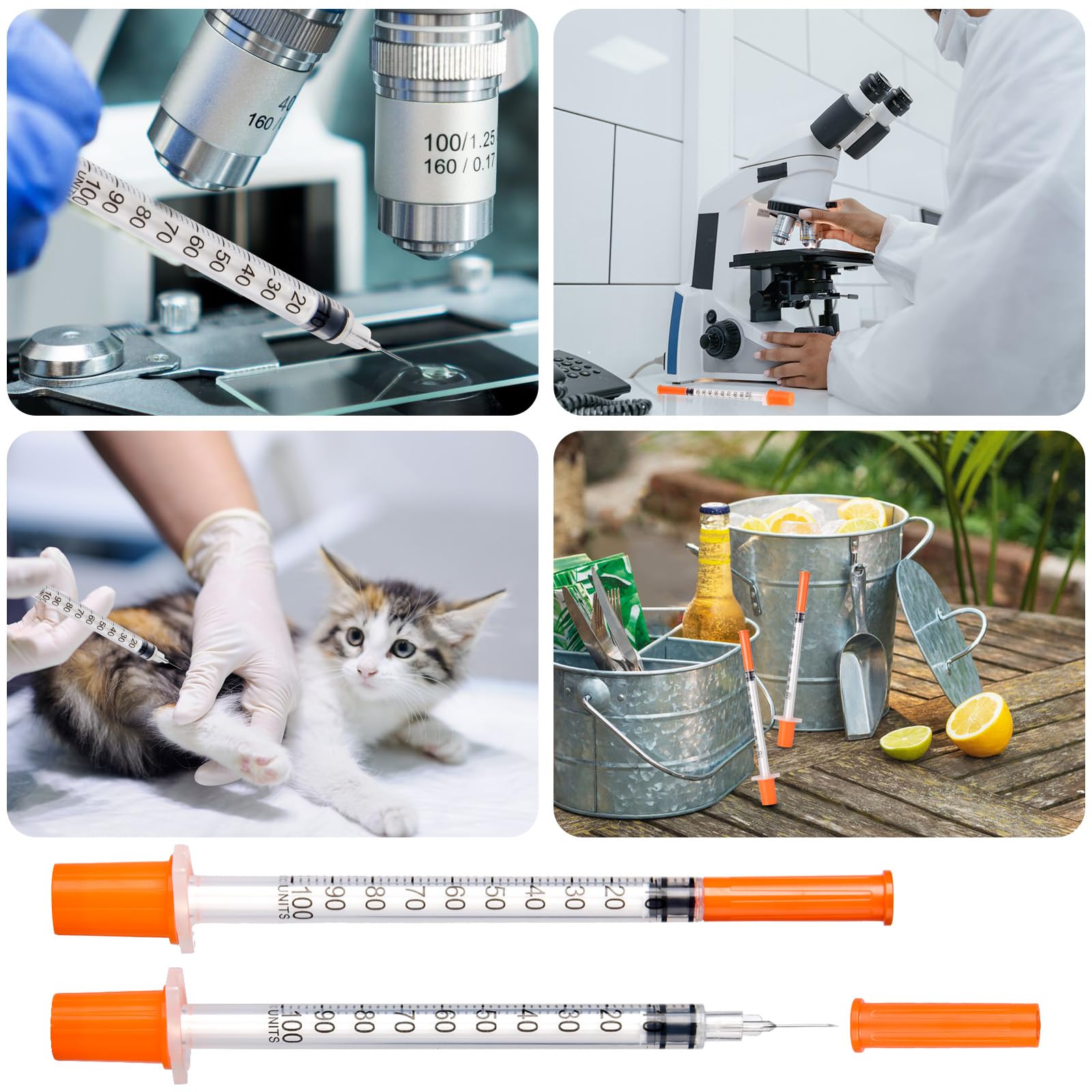 1ML Syringe, Measuring Syringes Lab Supplies, Pack of 50 — Amazon image 5