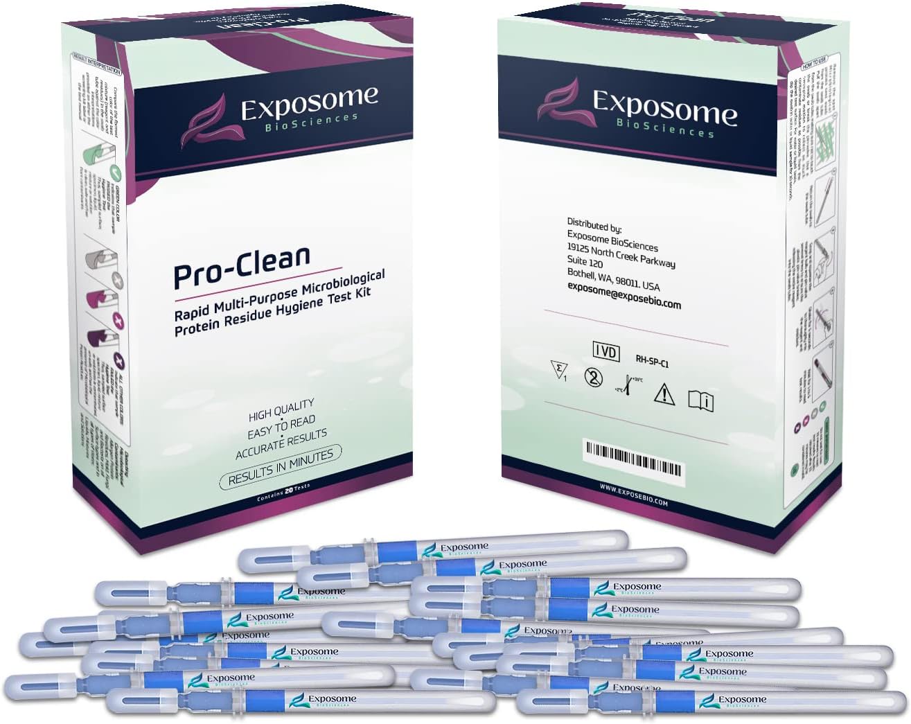 Protein Residue Hygiene Test Swabs. (20 Pack).100% Self Deployed Rapid Surface ATP Test.