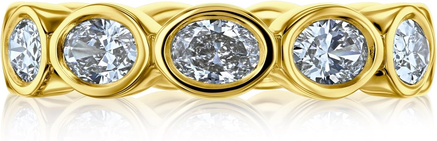 Kobelli Lab Grown Diamond Eternal Bailey Eternity Band 14k Gold