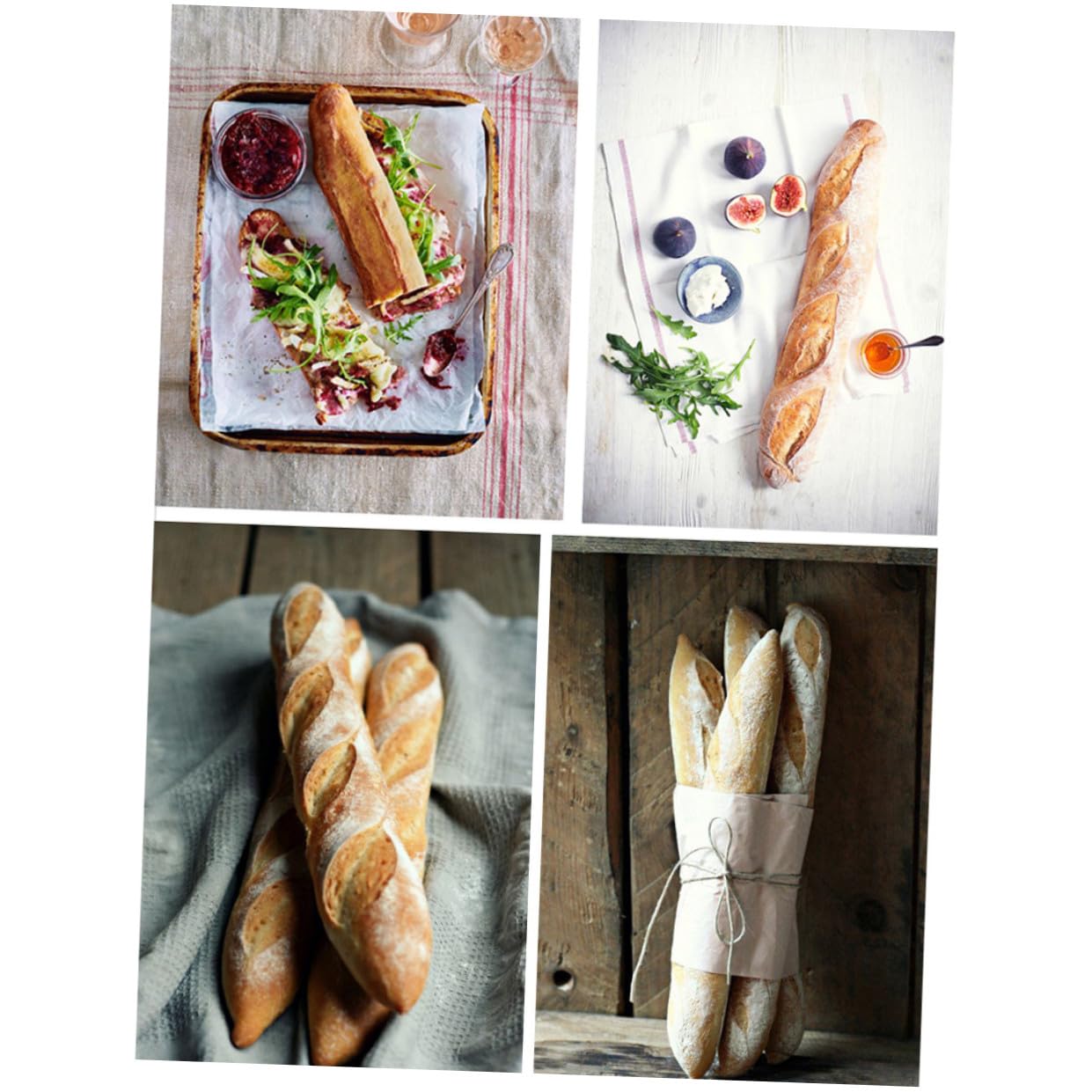 Baguette Backblech aus Beschichtetem Carbonstahl Fach Perforiertes Brotbackform in Gold Kleine für Knuspriges Französisches und Italienisches Brot zu Hause