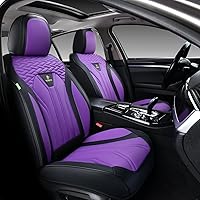 Vista 28 de FLORICH Fundas de asiento para automóviles, fundas de asiento impermeables, fundas de asiento de cuero para automóvil, paquete de 2, protector