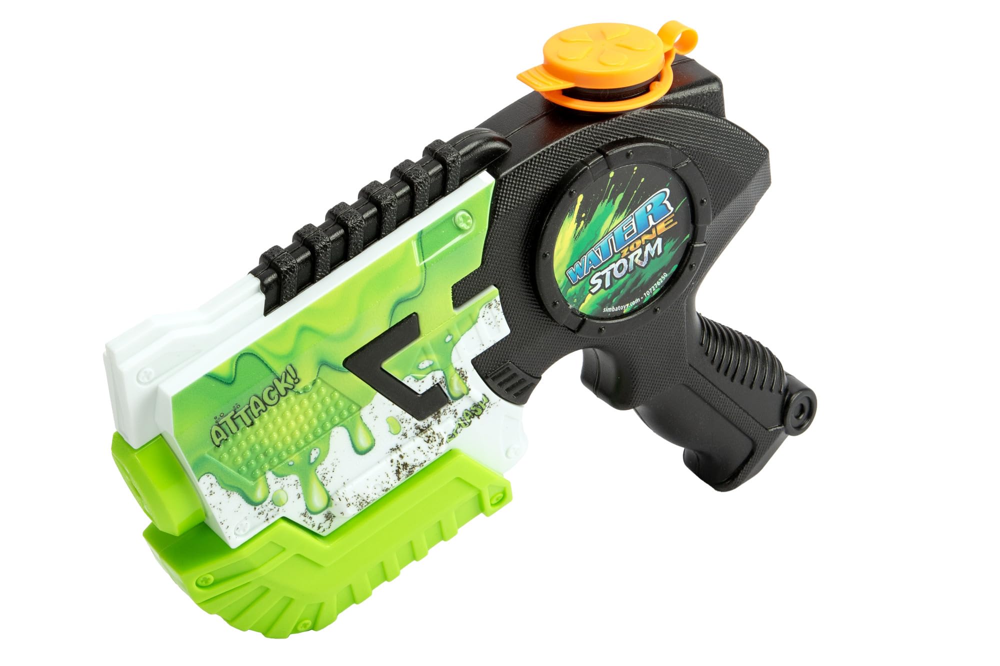 SIMBA 107276250 Waterzone Storm Micro Blaster, Colour Printed, Pump Mechanism, Tank Volume: 400 ml, Range: 8 m, 21 cm, from 3 Years