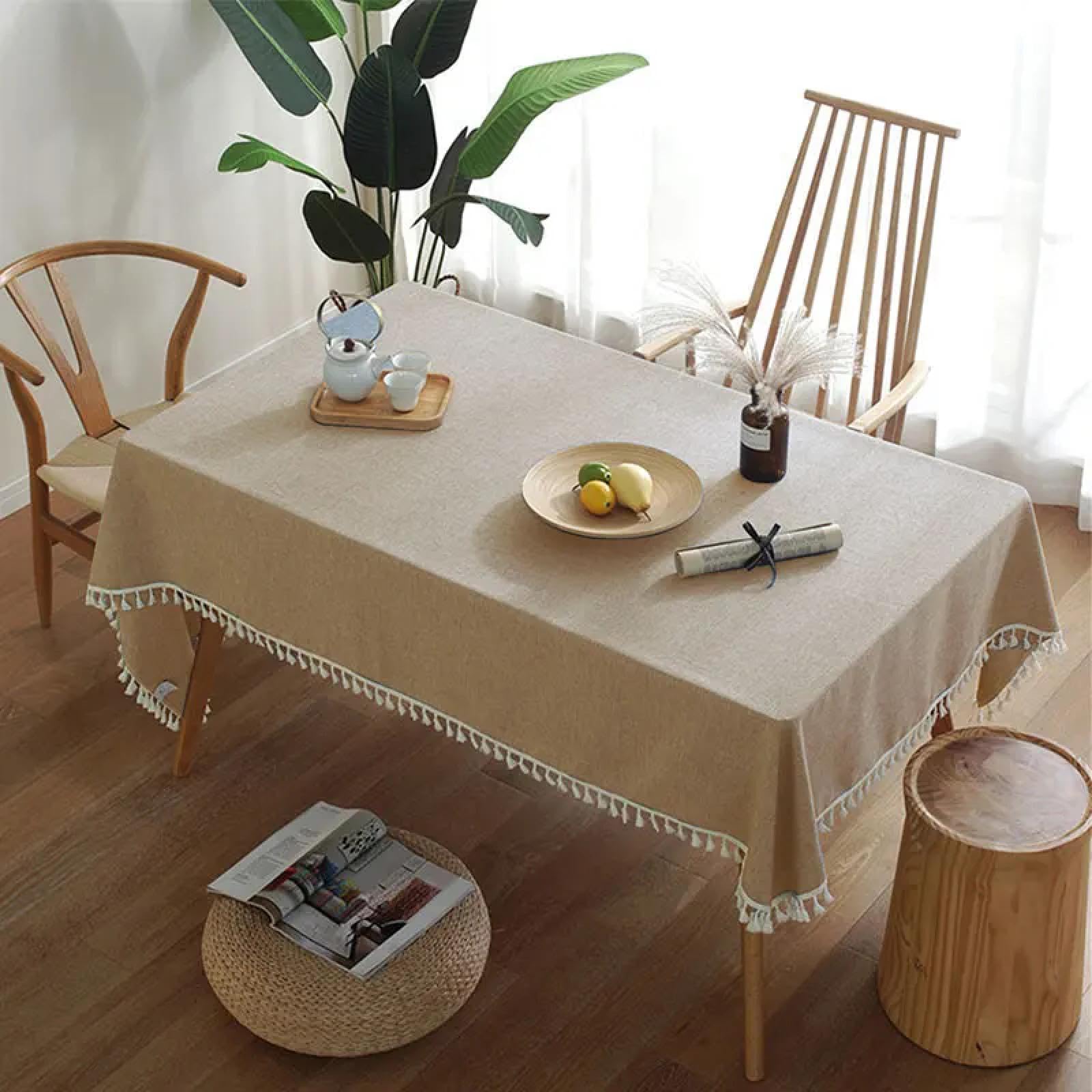 Nappe en coton lin kaki anti-reflet pour fond de photo rétro unie