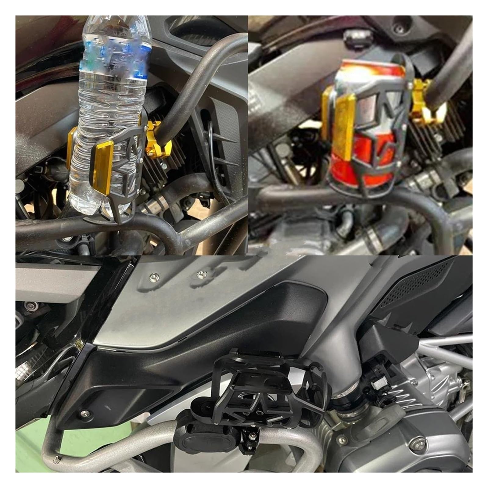 Porta Borraccia Moto Portabicchieri per Bevande con Bottiglia d'Acqua per Bevande CNC per Moto Peryamaha TMAX560 TMAX530SX DX Tech Max ABS TMAX500 2001-2024(Rosso)