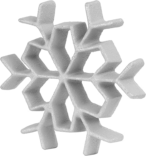 Miniatura 7 de O'Creme Campana abierta de hierro con roseta navideña