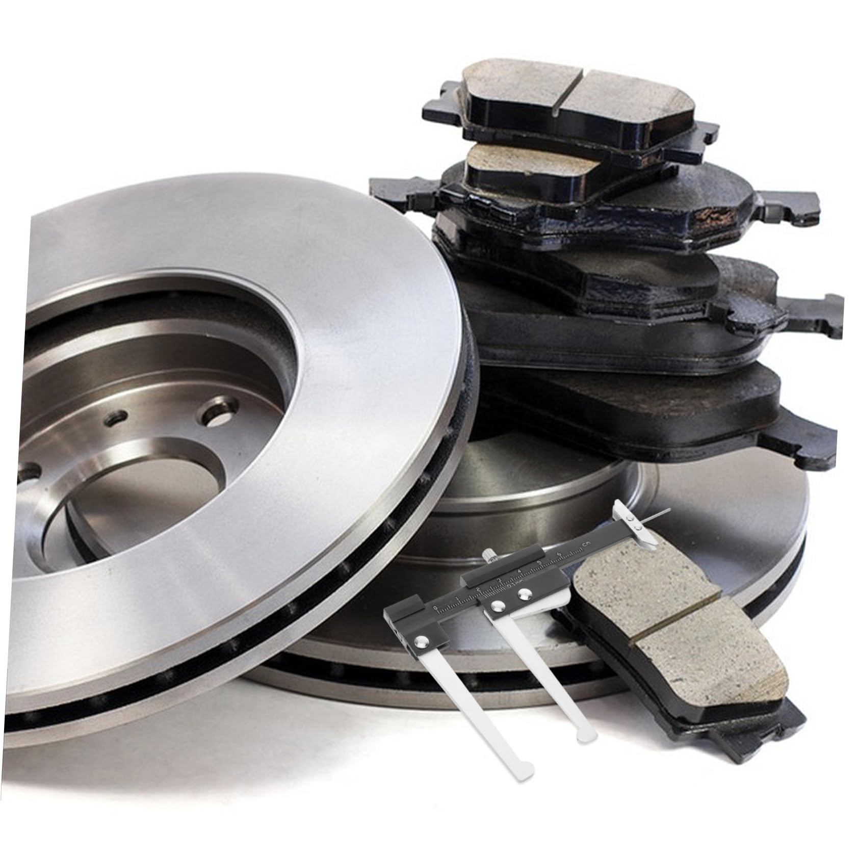 HAPINARY Brake Pad Thickness Gauge Car Brake Pad Measuring Tool for Easy Measurement