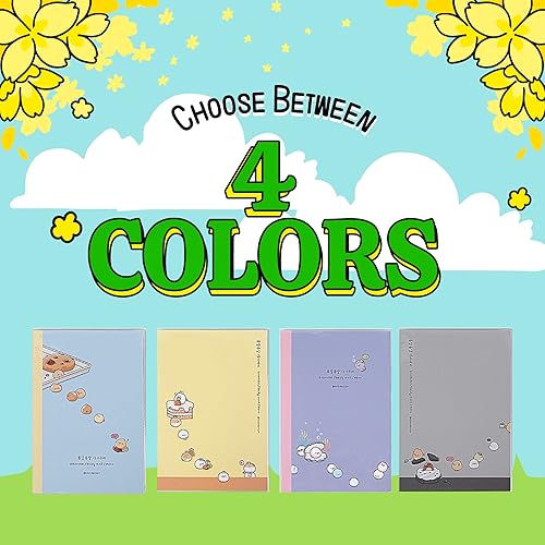 Miniatura 9 de Kawaii Mini Planificador Semanal Coreano Sin Fecha + 1 hoja de stickers dalgaru - 128 páginas, cubierta de PVC suave. Linda papelería pequeña para