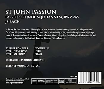 Amazon.co.jp: St John Passion: ミュージック