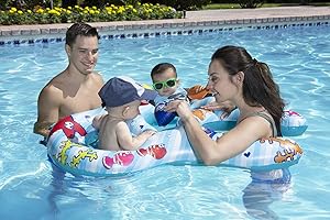 Poolmaster Mommy & Us Swimming Pool Baby Rider, 2 Child, Multicolor