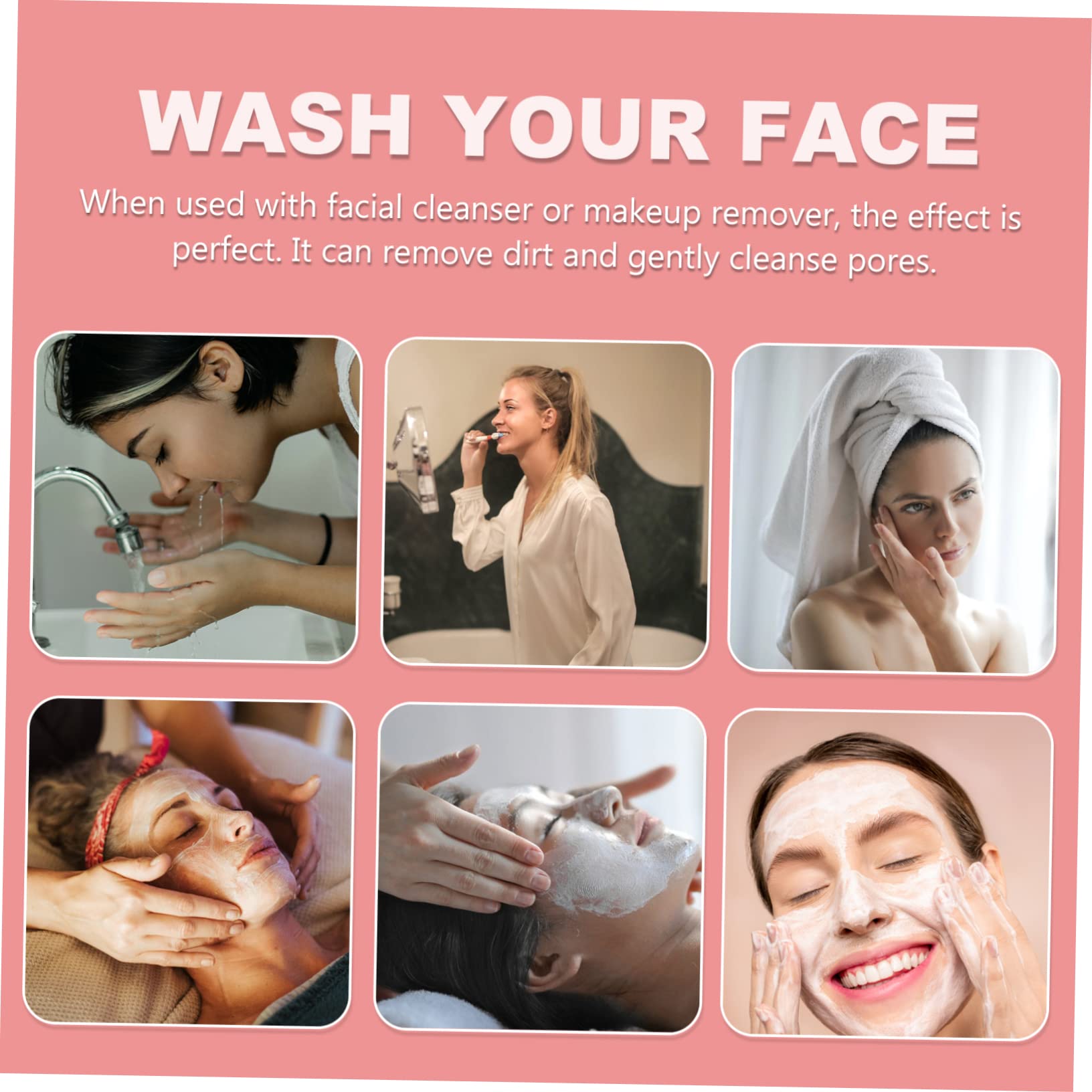 VICASKY 120Pcs Compressed Facial Makeup Pads Exfoliating Sponges for Skin Cleaning and Daily Use Convenient Travel Safe for All Skin Types