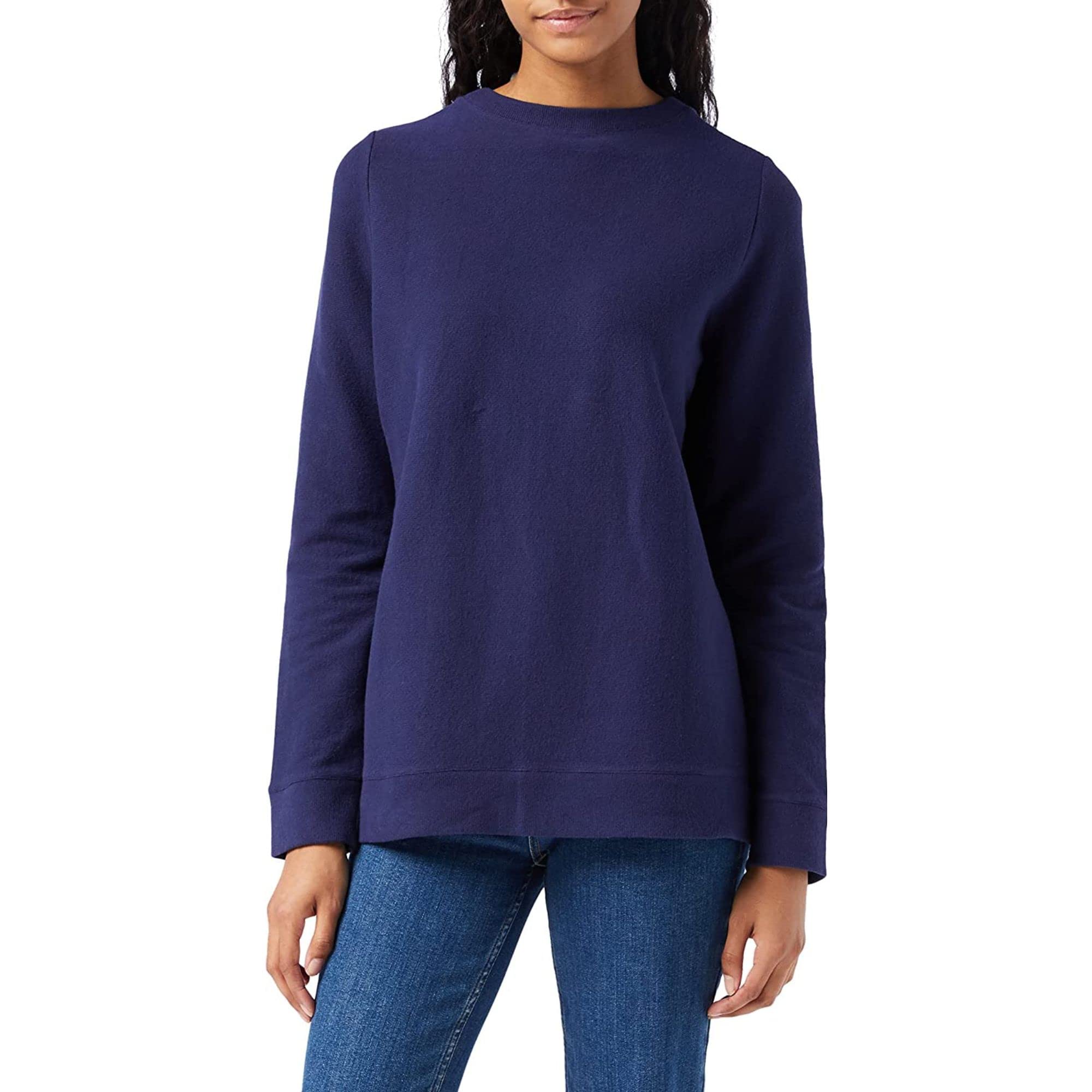 FM London Casual Sweatshirt Womens | Comfort Fit Jumpers for Women UK | Super Soft Women's Jumpers in Black, Navy & Grey | Long Sleeve Ladies Jumpers | Loose Fit Sweater for Women | Ladies Sweatshirt