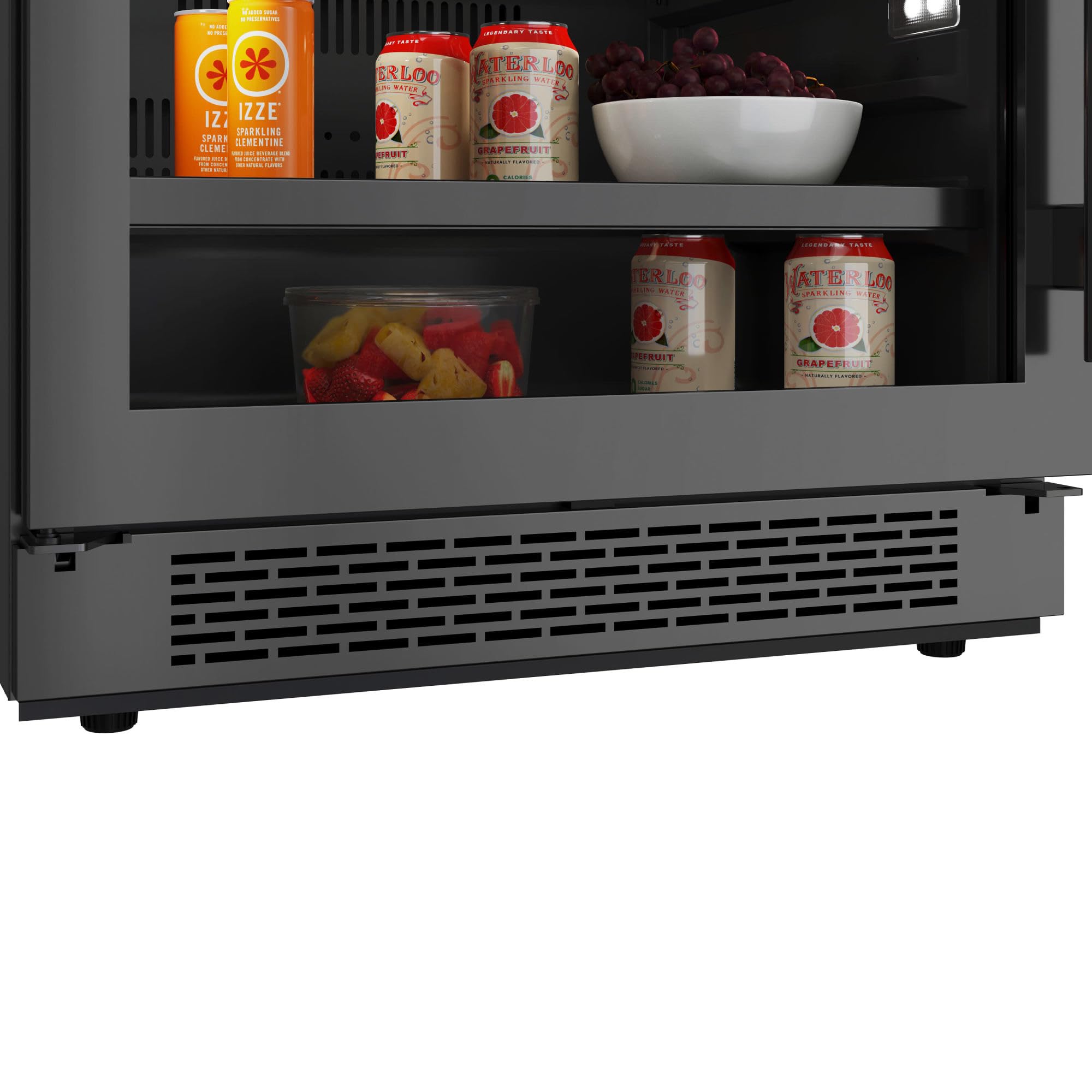 Avallon Abr242sglh 24 Inch Wide 140 Can Energy Efficient Beverage Center With LED Lighting, Double Pane Glass, Touch Control Panel And Left Swing Door on Fridge.com - View 3