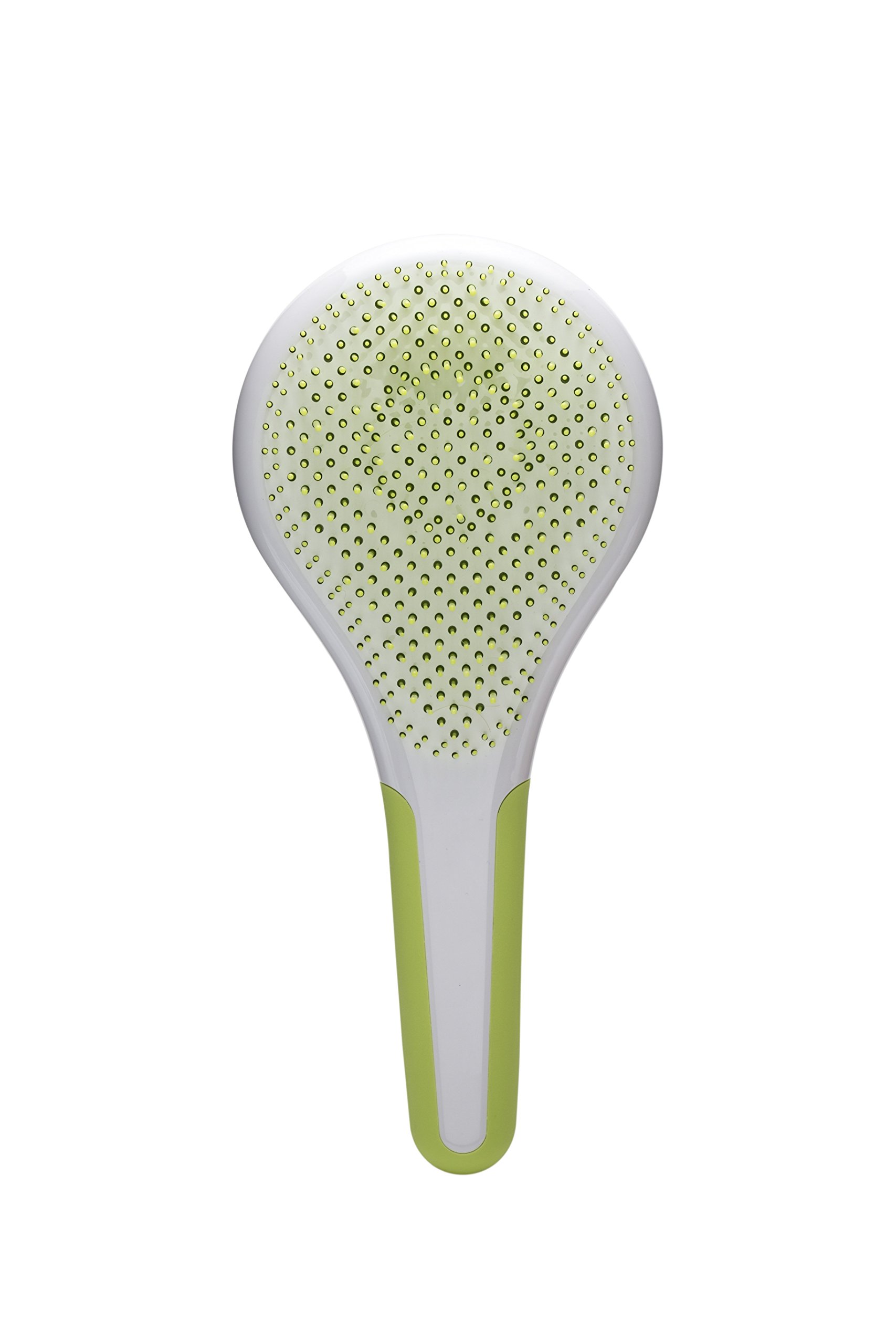 Michel Mercier Districante per Capelli Bagnati e Asciutti - Manico Antiscivolo per Capelli Sani e Brillanti - Capelli Regolari - Verde-Bianco - 1 pc