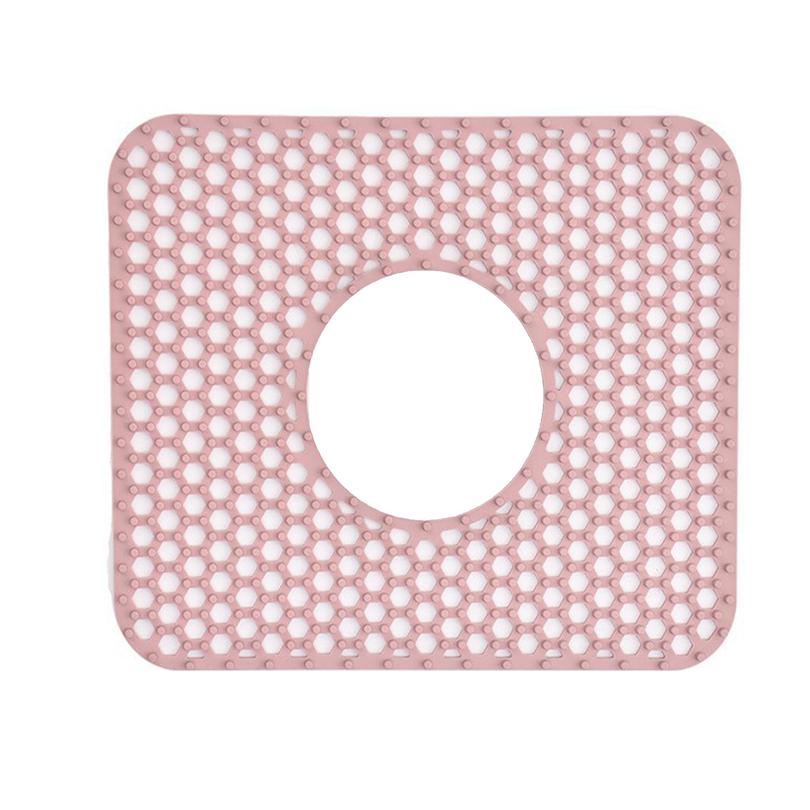 Zanthicia Pink Silicone Sink Protectors Set Heat-Resistant Ceramic Bottom Mat For Kitchen Sink Protectors For Kitchen, 31.5 * 26.5Cm