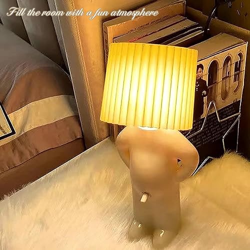 Miniatura 2 de BTYYIHEX Lámpara creativa A Little Shy Man, lámpara de noche de escritorio, lámpara de noche de niño travieso, decoración del hogar, hermoso regalo