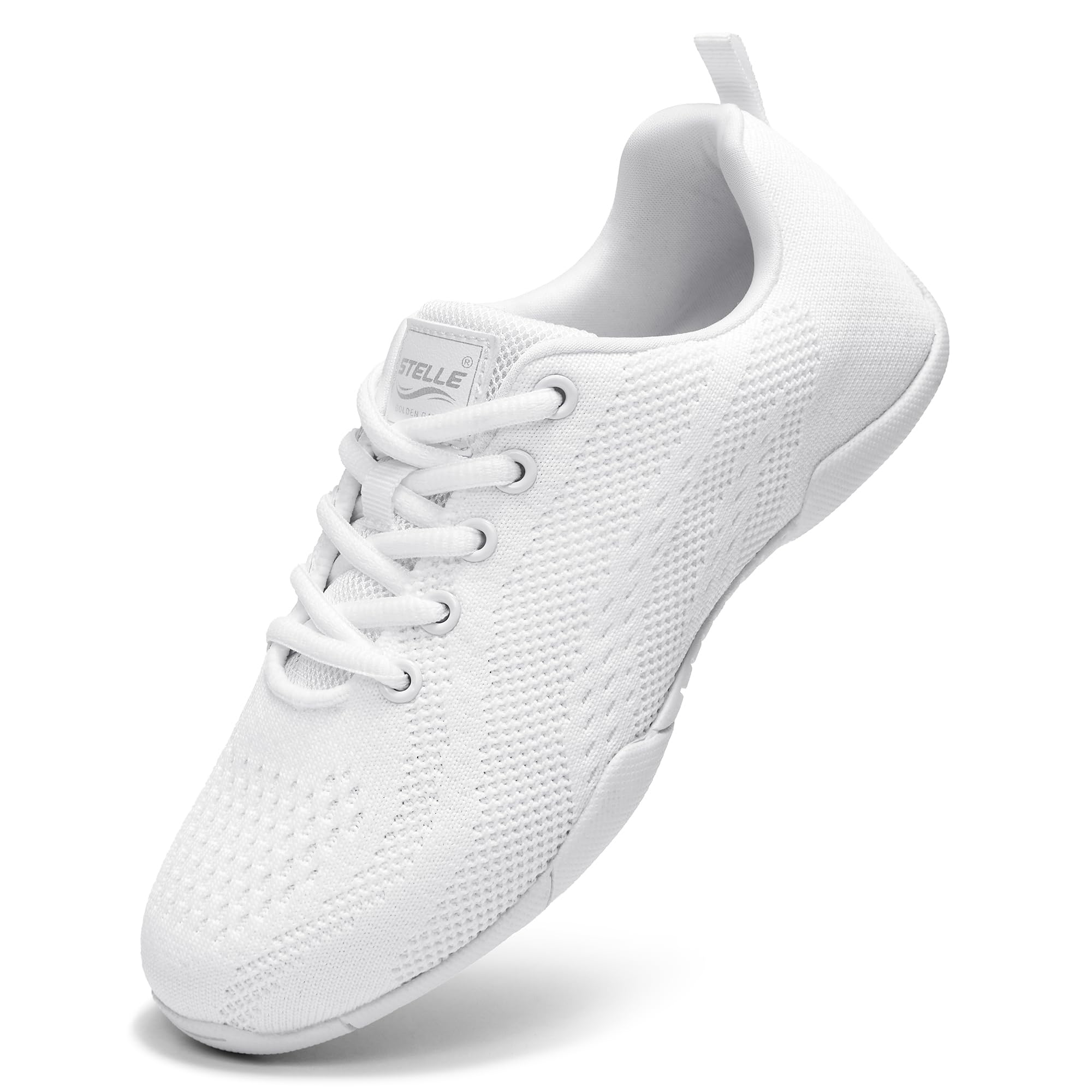 Stelle Cheer Shoes Girls Women White Cheerleading Shoes Breathable Youth Dance Sneakers for Competition Training Tennis