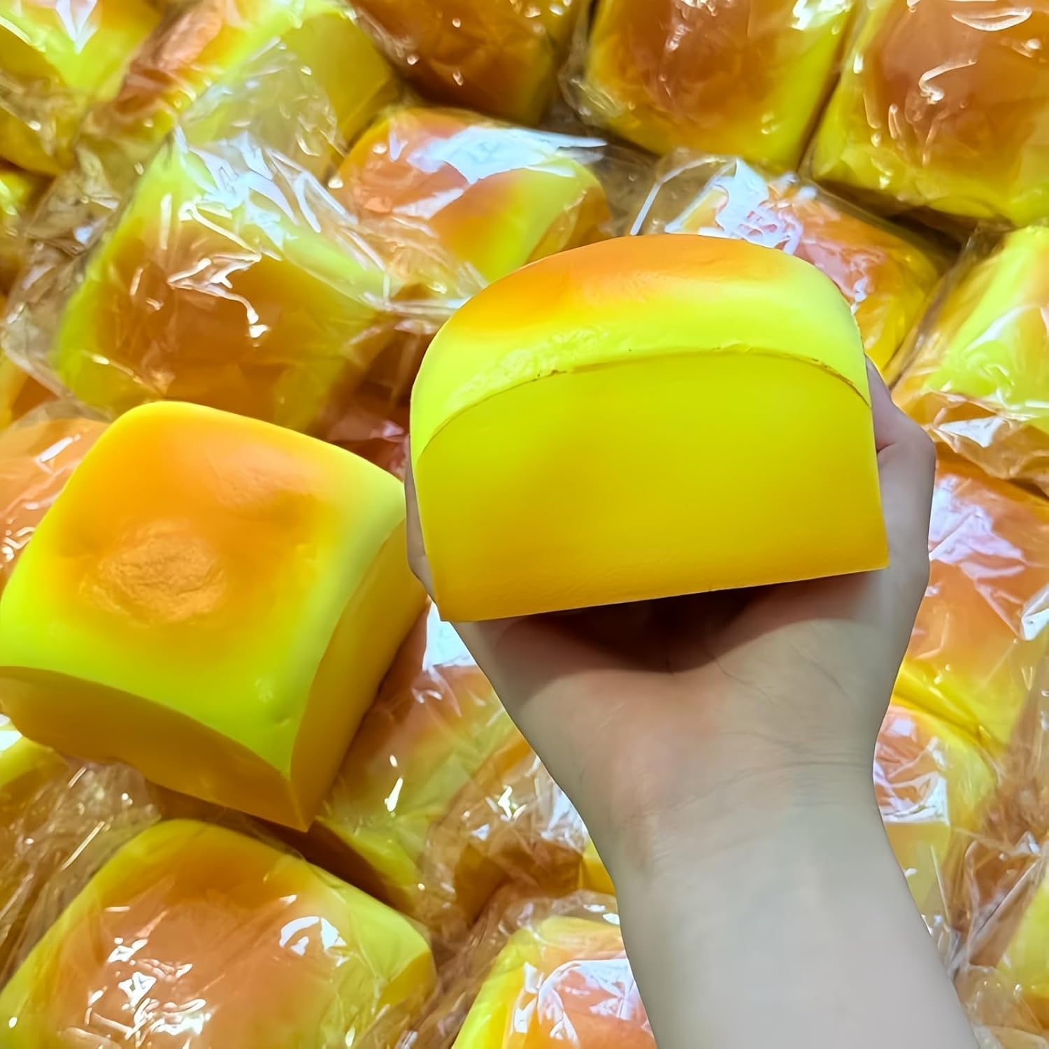 Super Thicken Toast Bread Slow Rising Squishy, Giant Hawaiian Roll Squishy Soft Bread Stress Relief Squeeze Toy, Realistic Food Squishies for Desk Relax & Gift for Adults
