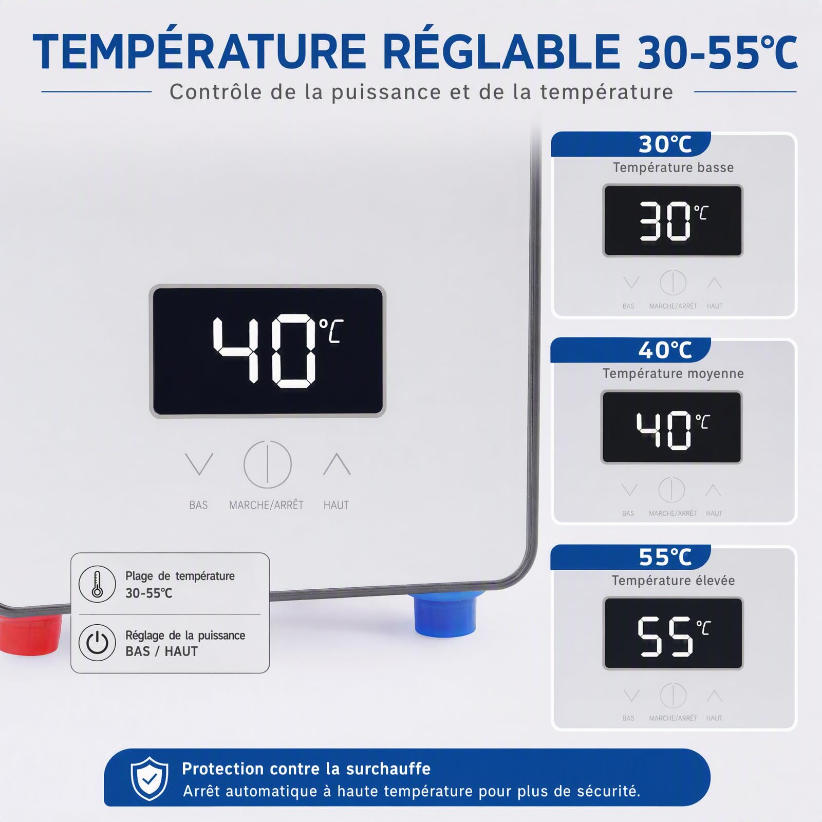 Calentador de agua caliente instantáneo IPX4, 6500 W, 220 V, set de ducha, calentador de agua caliente sin depósito, kit para baño, cocina