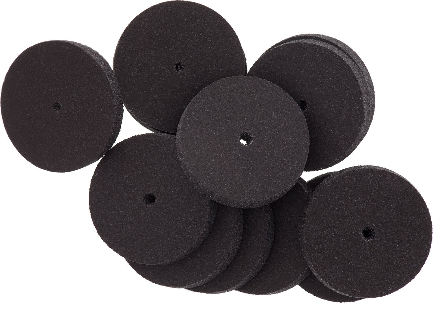 Unmounted Silicone Polisher, Square-Edge, Black, Medium Grit, 12 Pack | POL-300.20