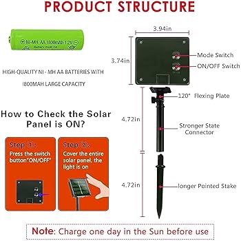 OUTDOOR PRODUCTS - さくらもち OSORD Color Solar Pathway Lights, 4-Pack Color Changing