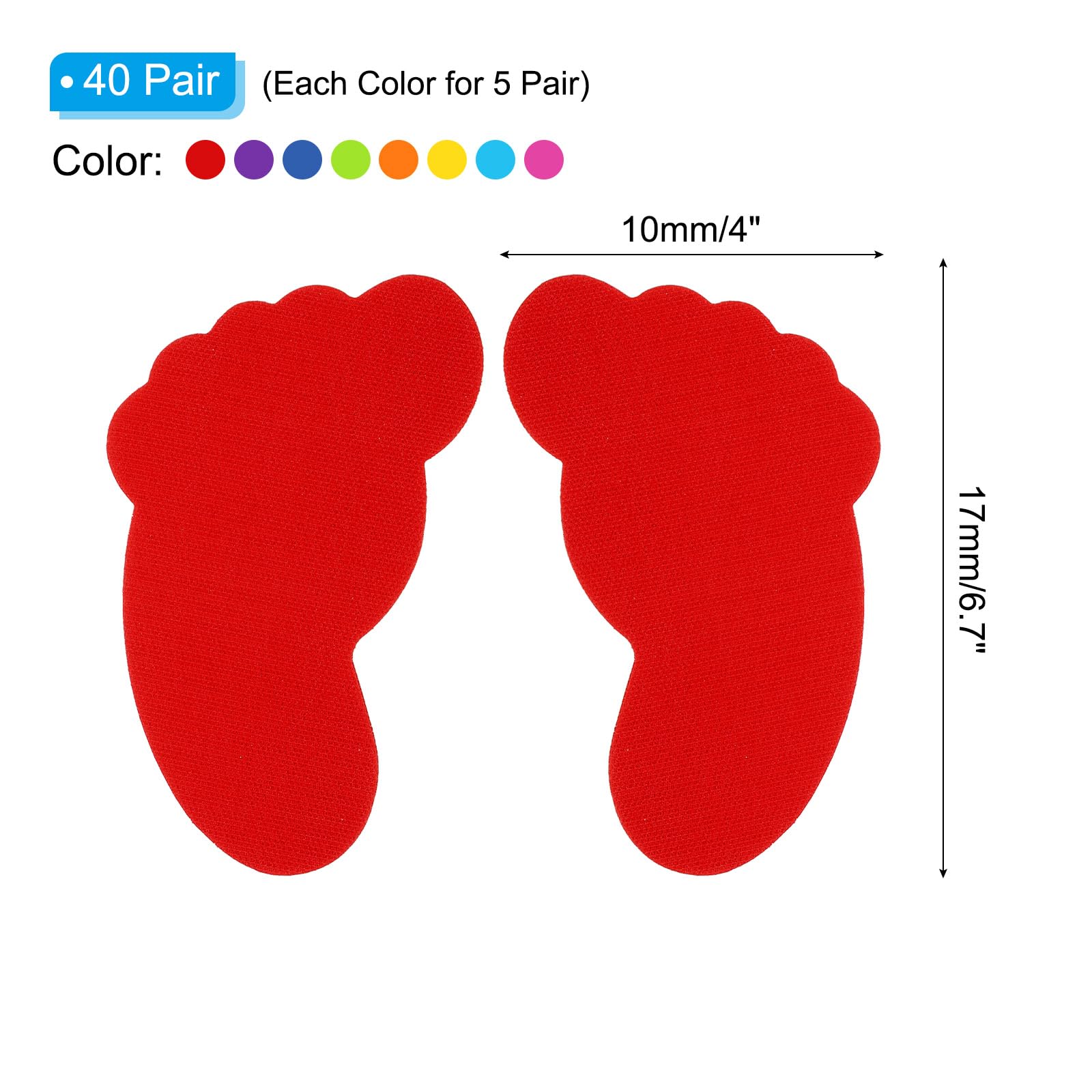PATIKIL Foot Shaped Carpet Markers - Image 2