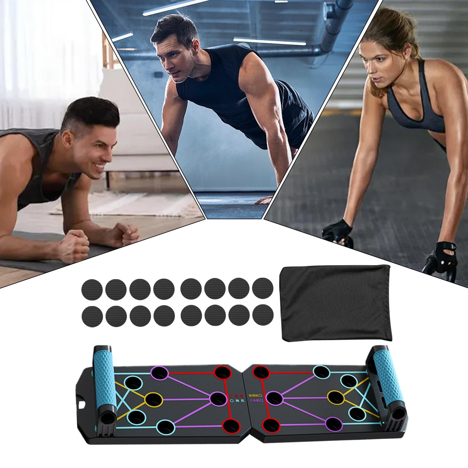 Planche De Musculation Pour Exercices Abdominaux - Équipement D'exercice Musculaire De La Poitrine Pliable Pour Homme Et Femme - Poignées