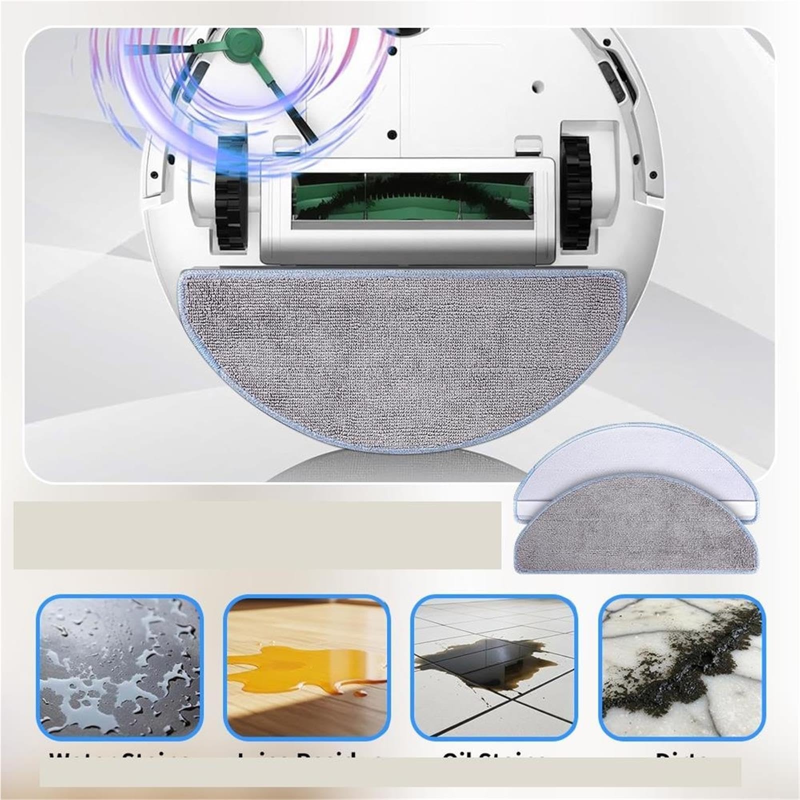 Teile Wischtuch, Kompatibel Mit Roomba, Combo Essential (Y011040 Y011440 Y011640)/Mopp Y0110 / Roboter Y0112 104 105 Combo Roboterstaubsauger(16PCS)