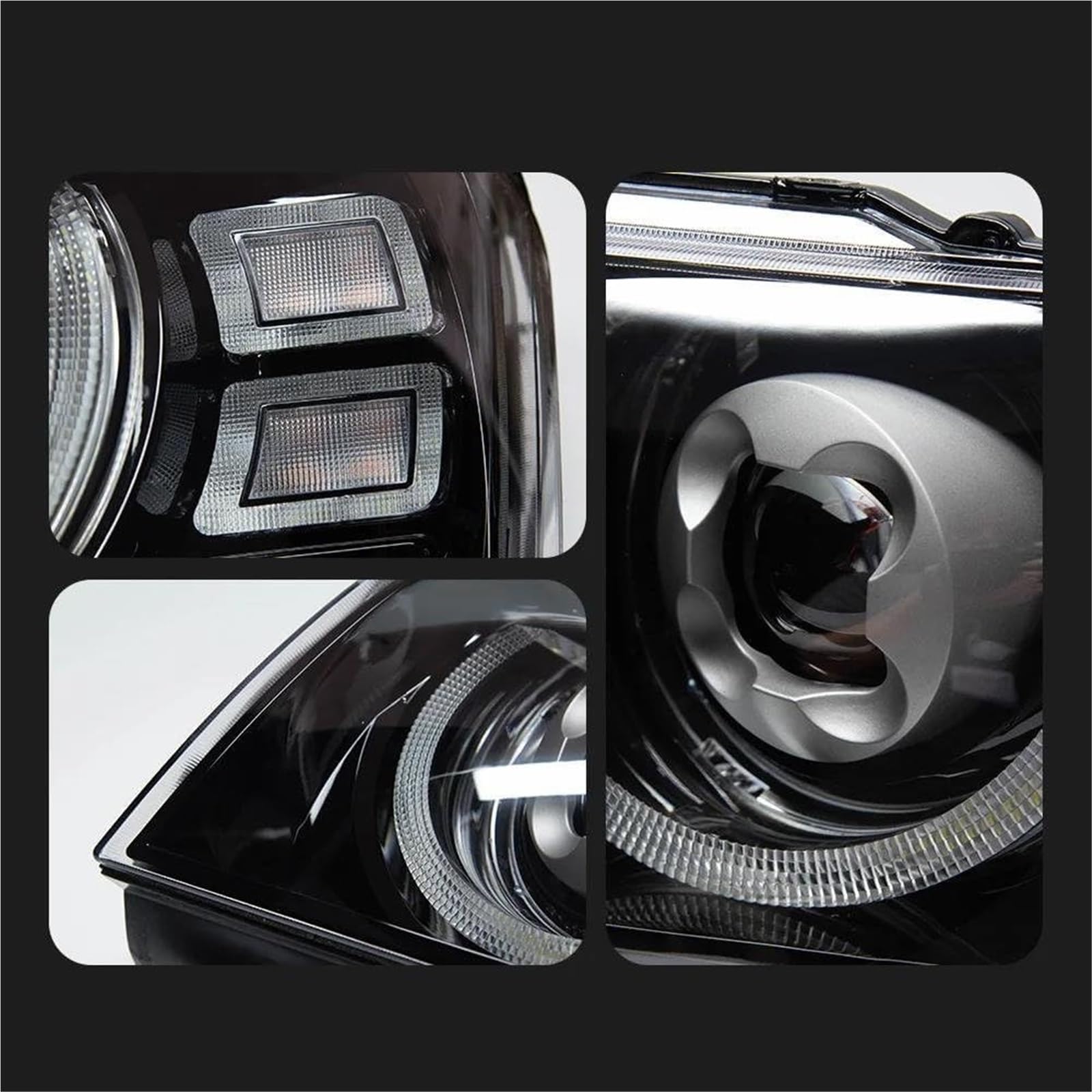 Fari dell'auto Fari anteriori per Nissan per Patrol Y61 2005-2022 a LED per auto DRL dinamici