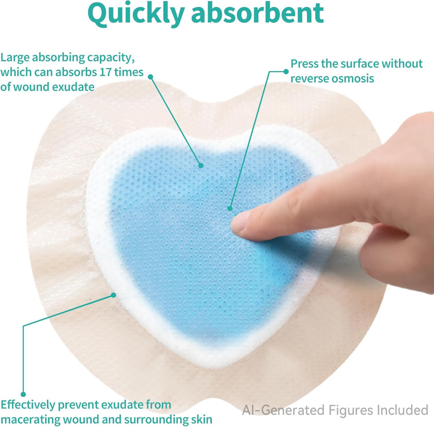 Ourmed Sacrum Wound Dressing - 5 Pack -4 Ourmed Sacrum Wound Dressing - 5 Pack -4