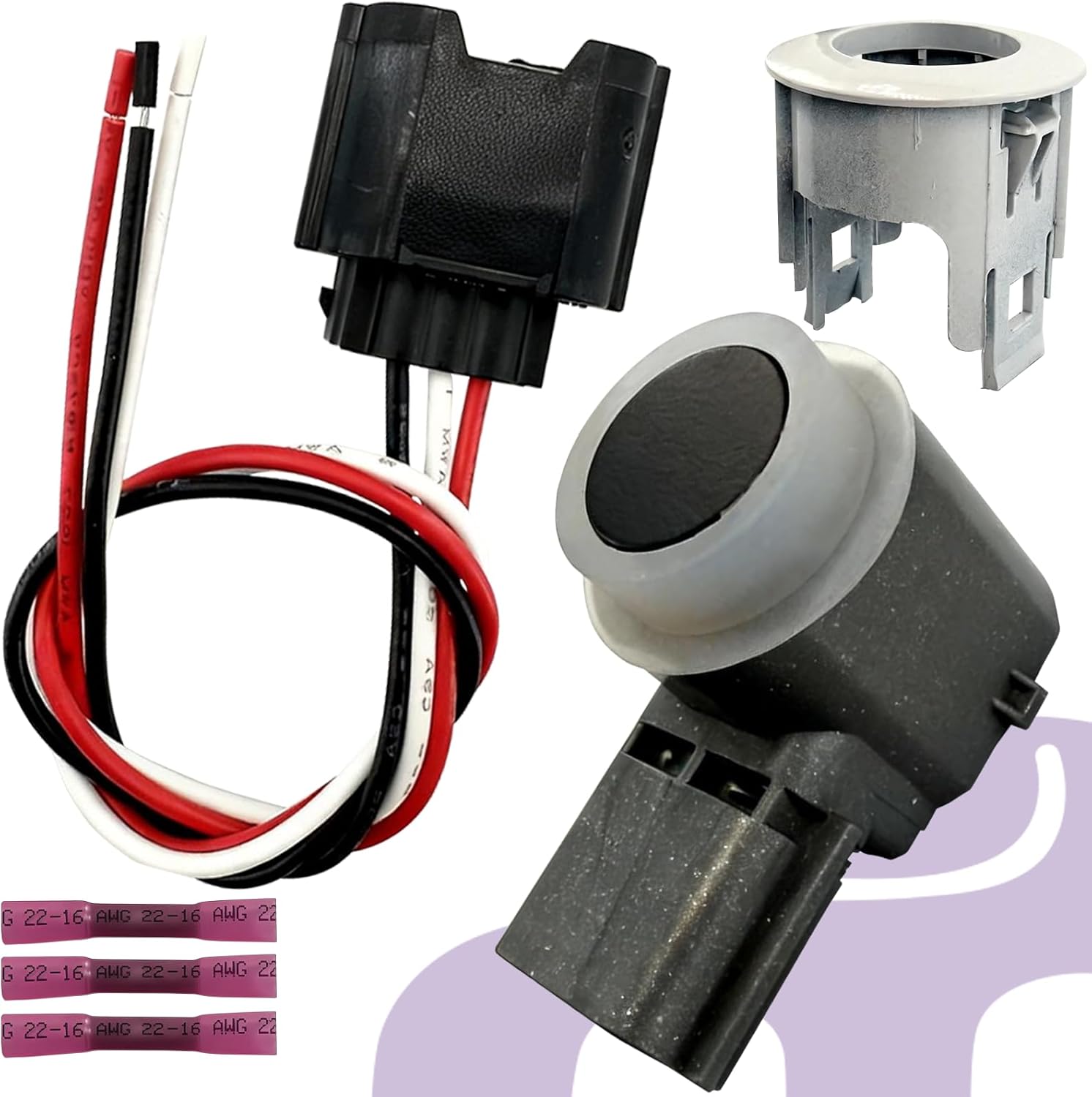 28438-5ZA3B,28533-3SH0A Front or Rear Parking Assist Sensor Bracket Connector Wiring Harness for Nissan Maxima (2016-2019),Murano (19-23),Titan Armada Altima (14-18) 28438-4GA1A 284385ZA5B