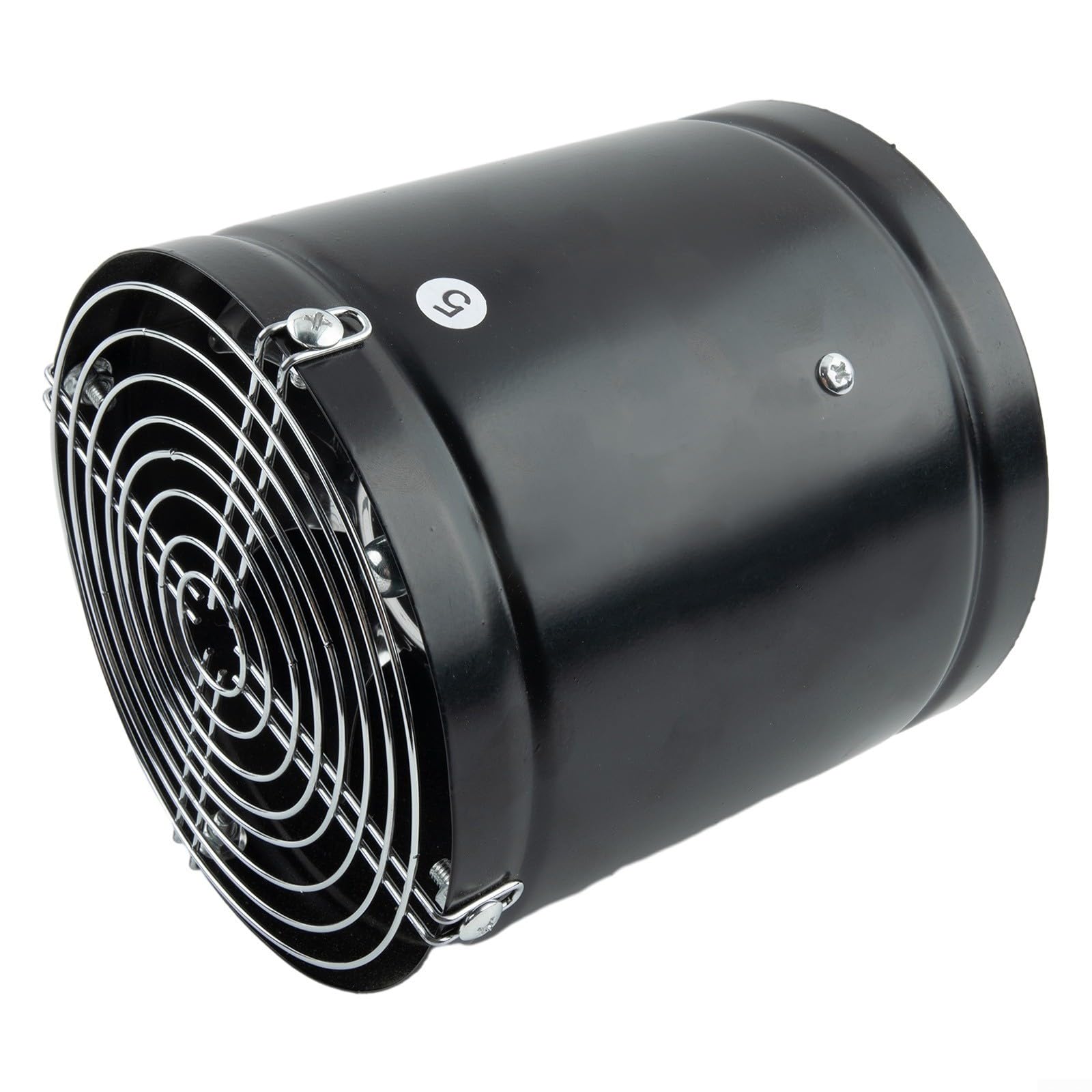 Ventilador de techo de 150 mm extractor de baño de 600 m³/h y tubo de 40W negro