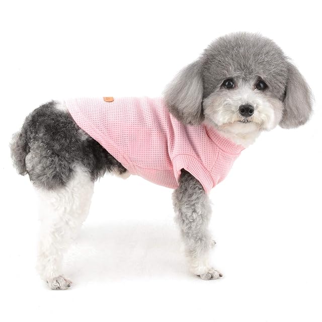 Foto 2 de 8 de Zunea Camisas para Perros Pequeños Verano Chaleco de Algodón Suave Ropa para Cachorro Camiseta sin Mangas…