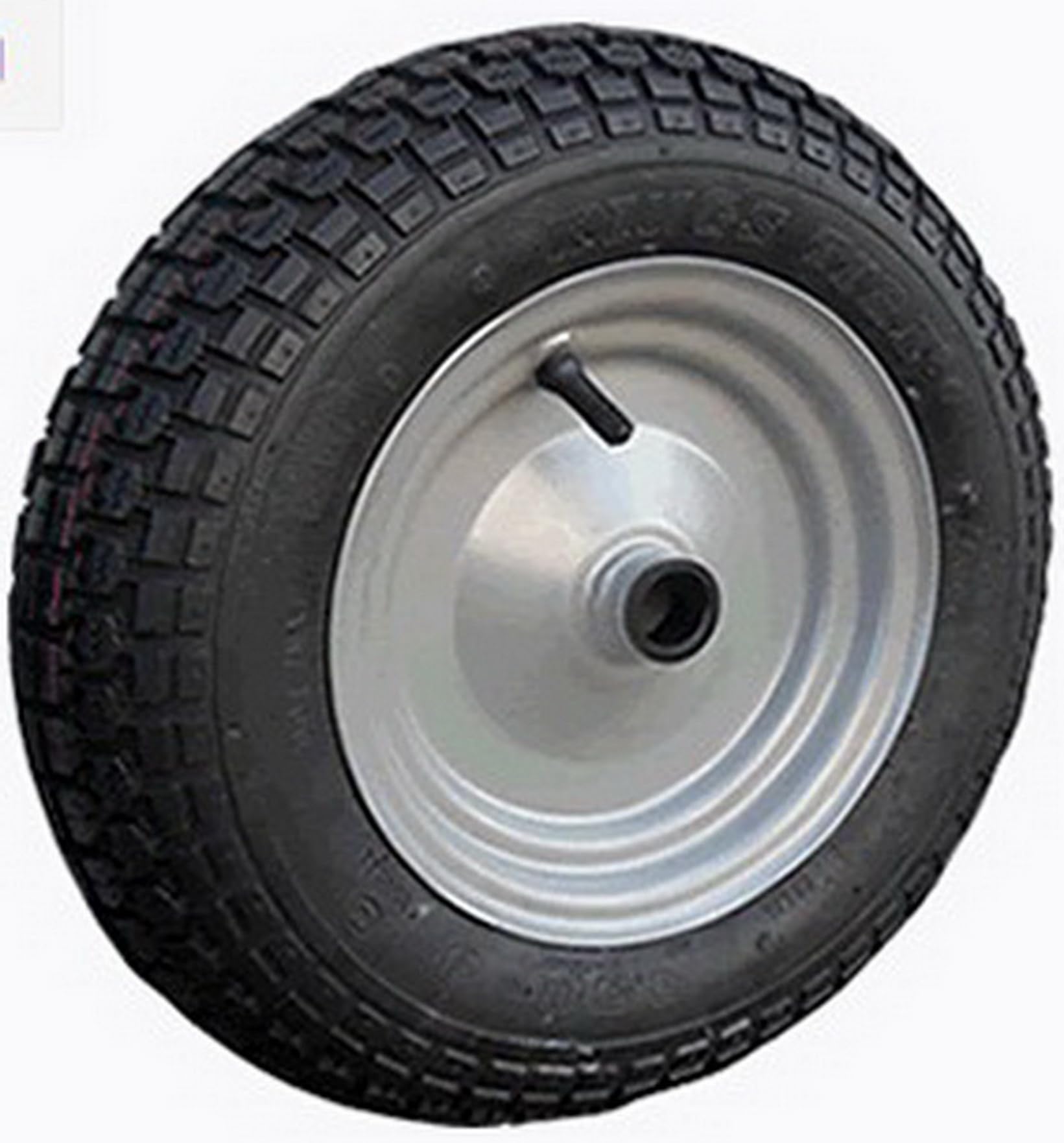 FERRETELIX Rueda neumatica para transpaleta obra compatible para transpaleta Alba TH-1500 385 mm x 90 mm