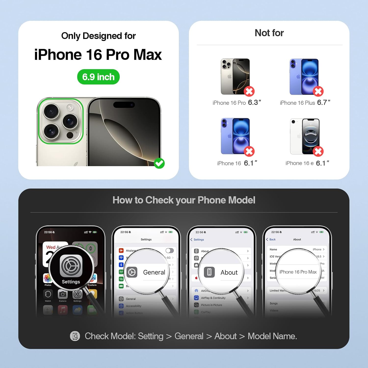 Antsturdy Compatible with MagSafe 2 in 1 Detachable Magnetic iPhone 16 Pro Max Case Wallet with AirTag Holder,Men Women PU Leather RFID Blocking Credit Card Holder Slots Flip Cover Kickstand,Brown - Image 7