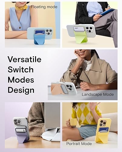 Miniatura 5 de MOFT Soporte magnético para cartera compatible con iPhone 171615141312, ajuste de ángulo y soporte de teléfono compatible con MOVAS Magsafe, espuma