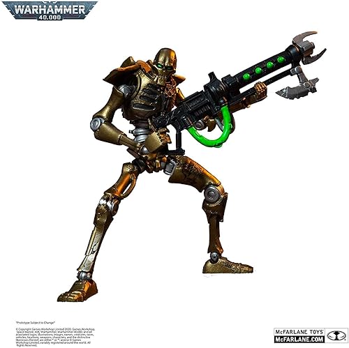 Miniatura 2 de McFarlane Toys Warhammer 40,000 Necron Warrior - Figura de acción de 7 pulgadas