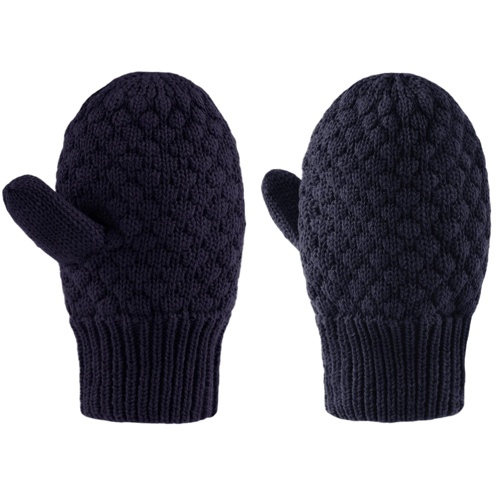 Baby Knit Mittens Toddler Boys Girls Gloves Winter Infant Newborn No Scratch Mitten 0-3 Years