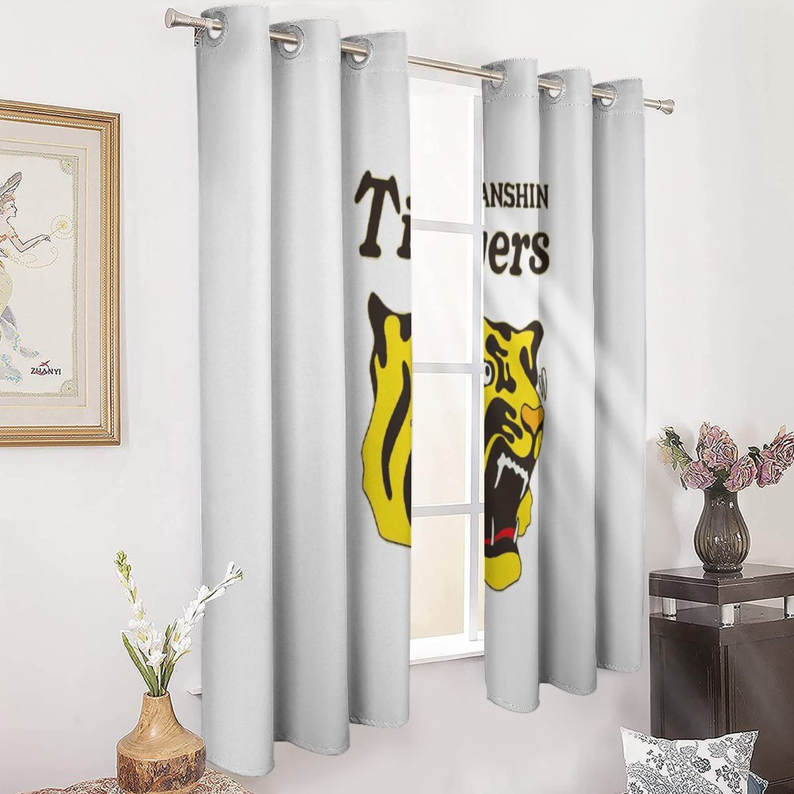 Amazon｜阪神タイガース カーテン 1級 遮光 ドレープカーテン かーてん
