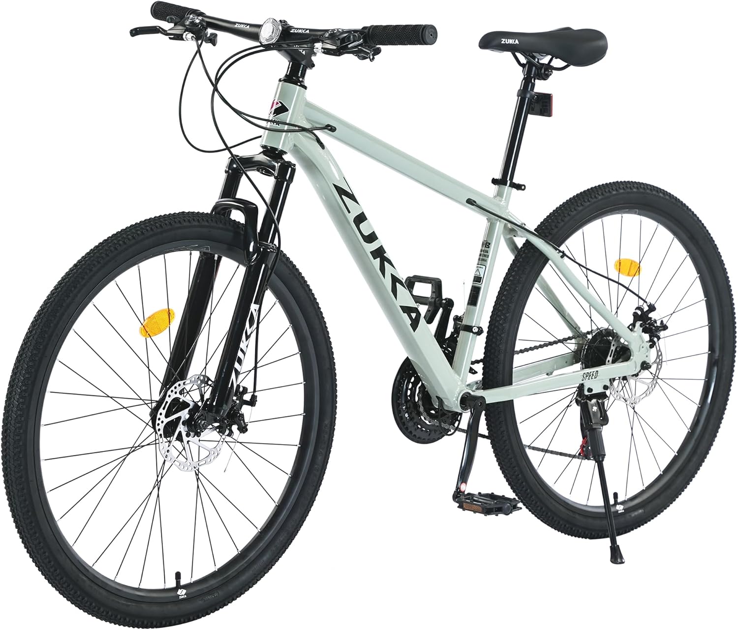 Mountain Bikes, 27.5 Inch Outdoor Cycling Bike, 21-Speed Full Suspension Front and Rear Dual Shock Absorbers, Mechanical Disc Brakes, Adlut MTB Bicycle for Women and Mens