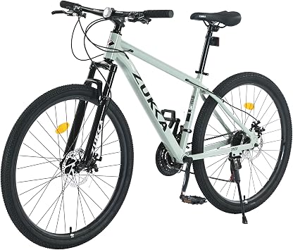 MEGHNA Mountain Bike Suspension Front Fork 27.5 inch Wheel 3 x 7/21 Speed Bike Aluminium Frame Dual Disc Brake 27.5 x 1.95 inch Tire All Terrains Mountain Bike for Men Women Junior