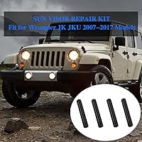 Vista 3 de Kit de reparación de visera solar para Jeep Wrangler JK JKU 2007-2017, tubo de reparación de parasol para Jeep JK, goma (4 piezas)