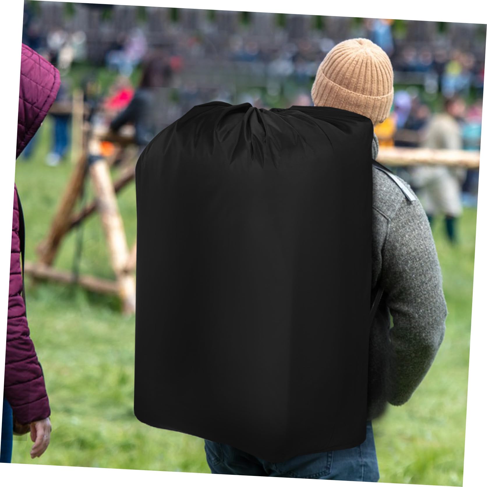 ORFOFE Borsa da Viaggio per Passeggino in Nylon Nero Coulisse | Due Spallacci, Cuciture Rinforzate, per Viaggio e Aereo, Protezione Durante Trasporto