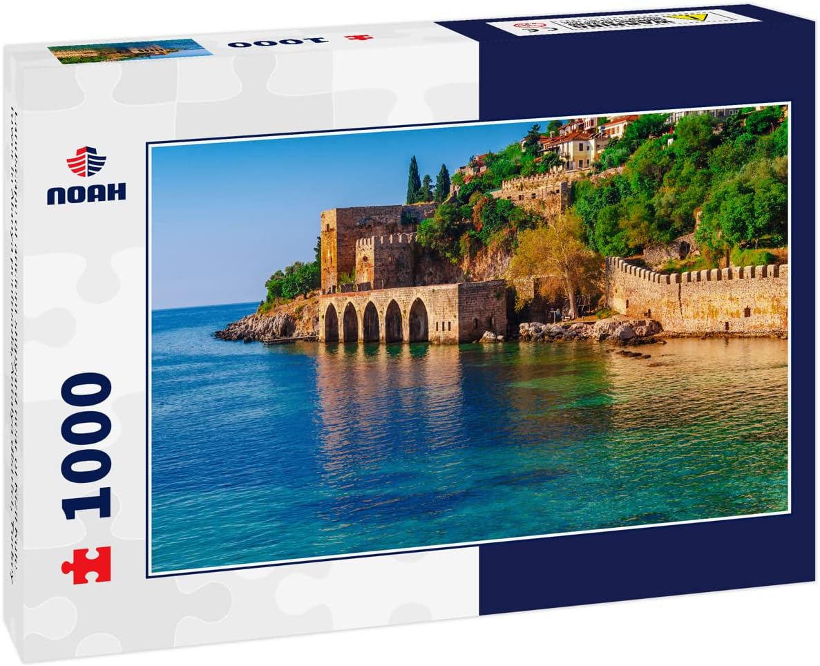 Noah Jigsaw Puzzle Landscape of Ancient Shipyard Near of Kizil Kule Tower in Alanya Peninsula, Antalya District, Turkey 1000 Pieces