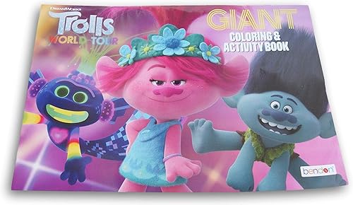 Miniatura 1 de Trolls - Libro de actividades y colorear de tamaño gigante, 10.5 x 16.0in