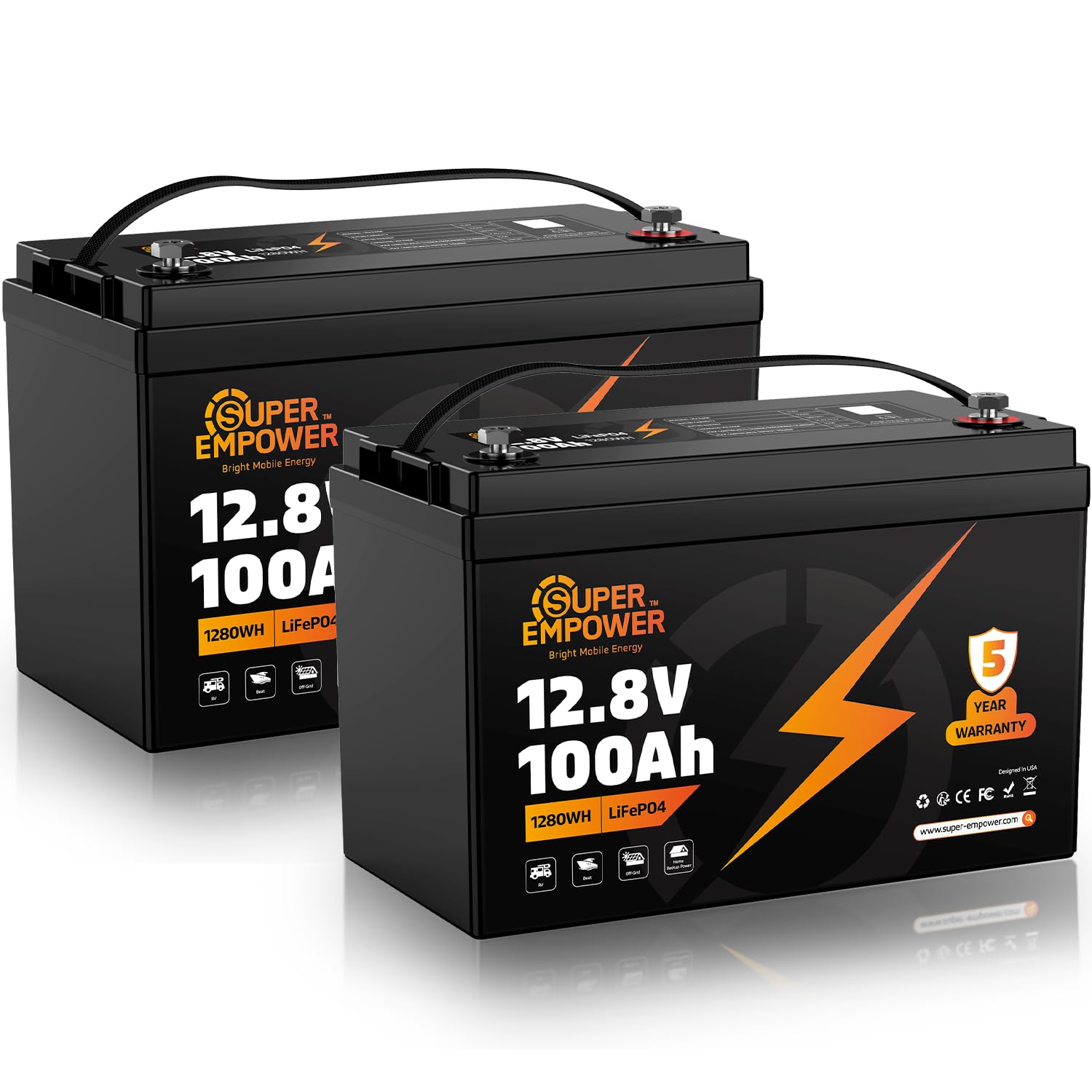 Amazon.com: 12V 100Ah LiFePO4 Lithium Battery- BCI Group 31, Deep