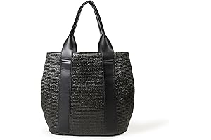 Tracy Large Canvas Detail Straw Tote: The Perfect Beach Bag for Style and Function