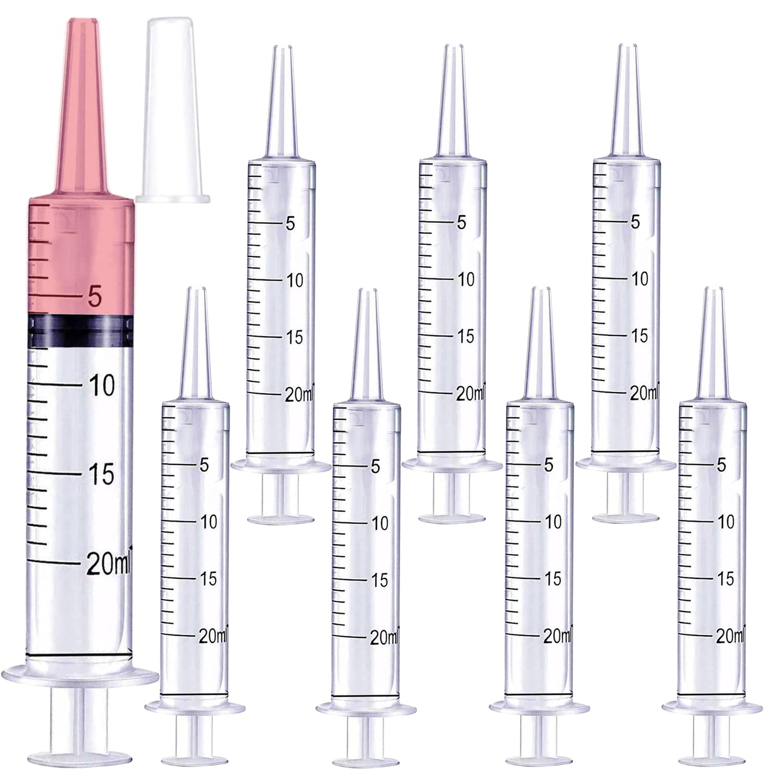 Buy 8 Pack 20 ml Syringes for Lip Gloss 20 ml Syringe for Liquid Measuring Syringe Tools